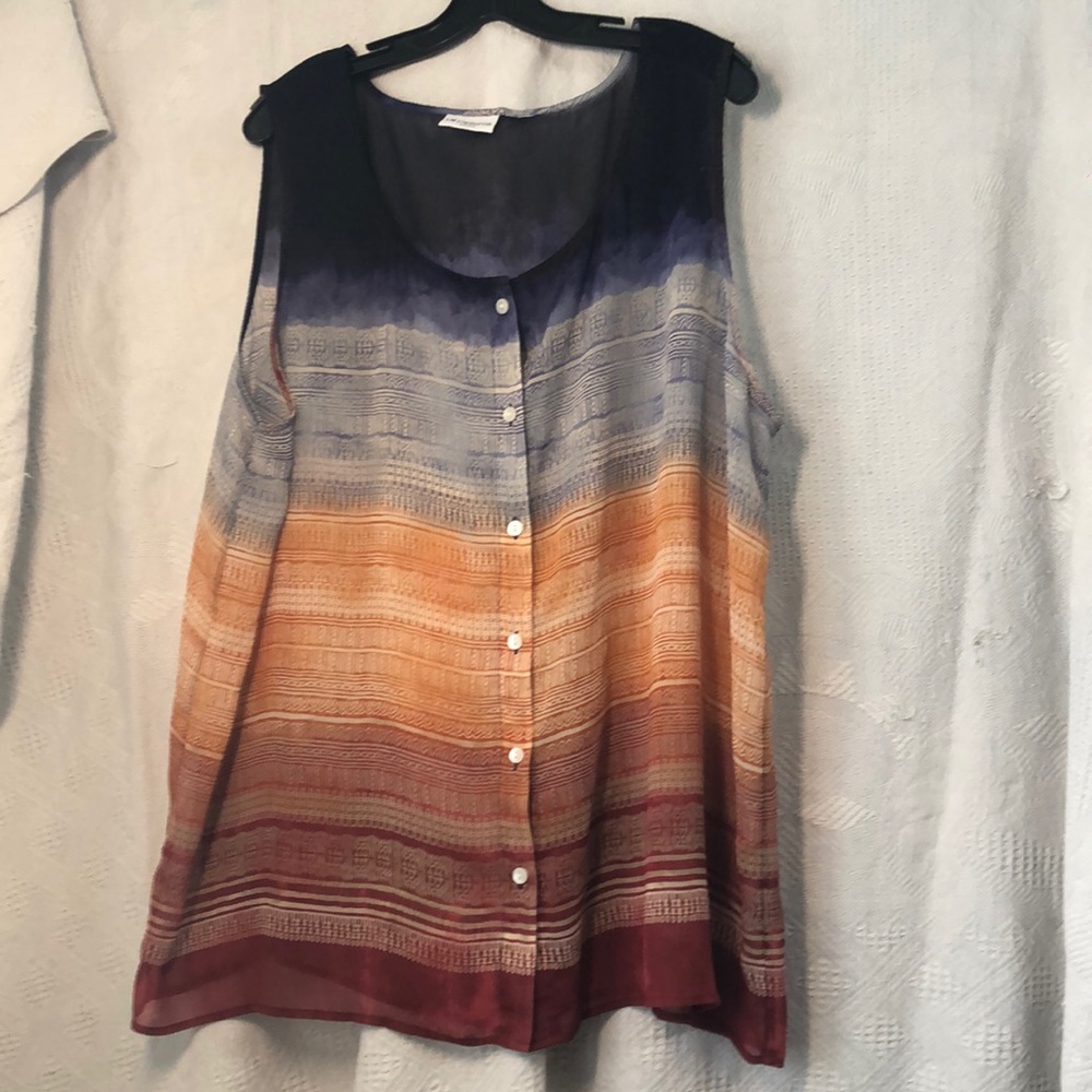 Liz claiborne sleeveless summer top